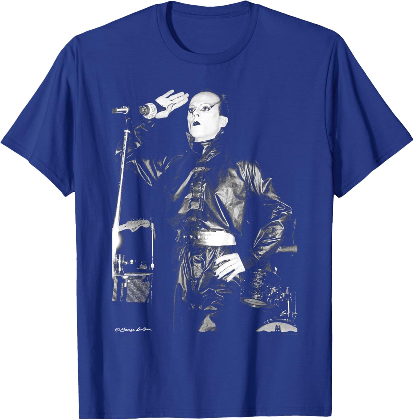Klaus Nomi German Singer B&W By George DuBose T-Shirt - T-Shirt | Royal