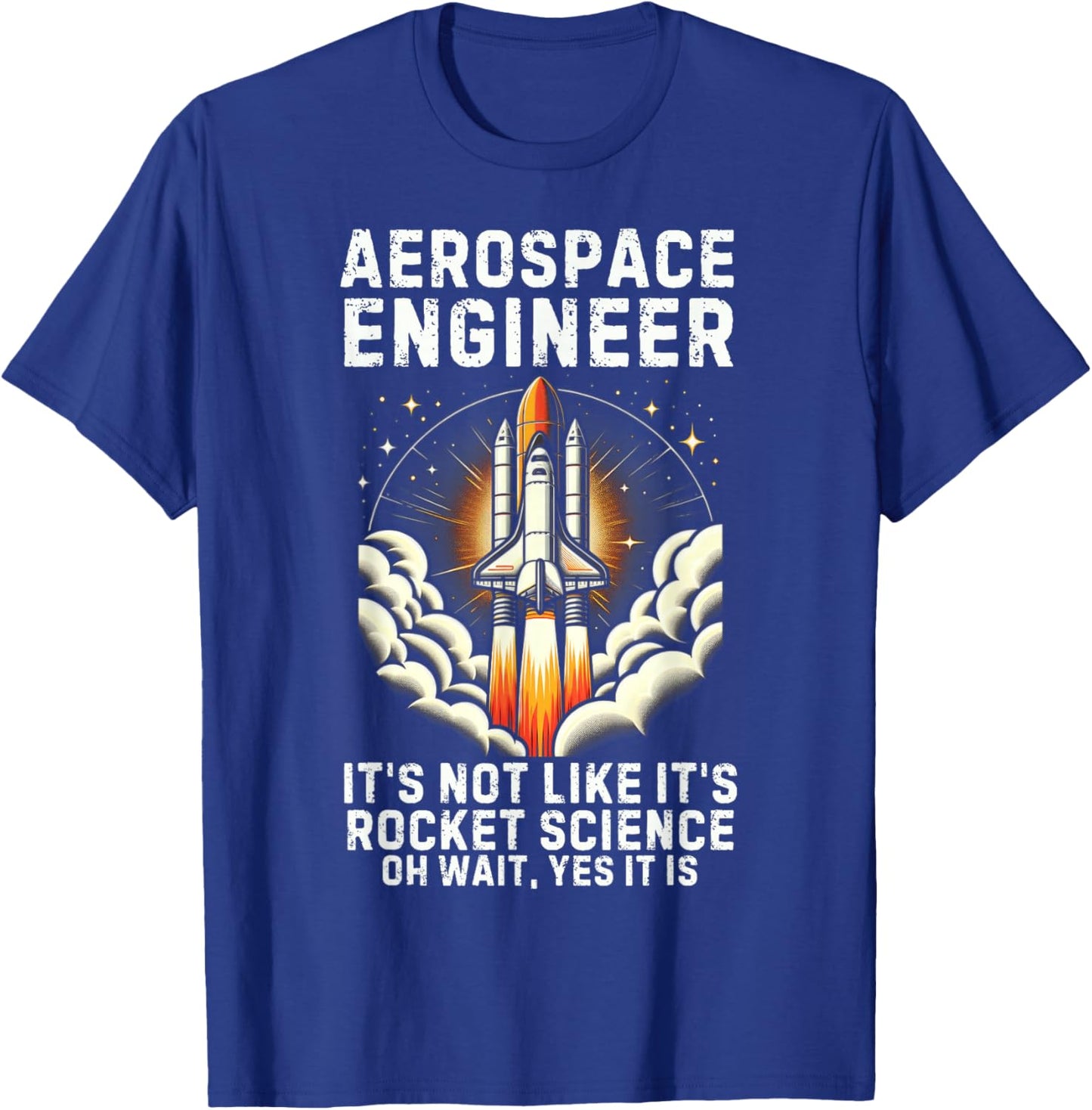 Cool Aerospace Engineer Women Rocket Scientist Space T-Shirt - T-Shirt | Royal