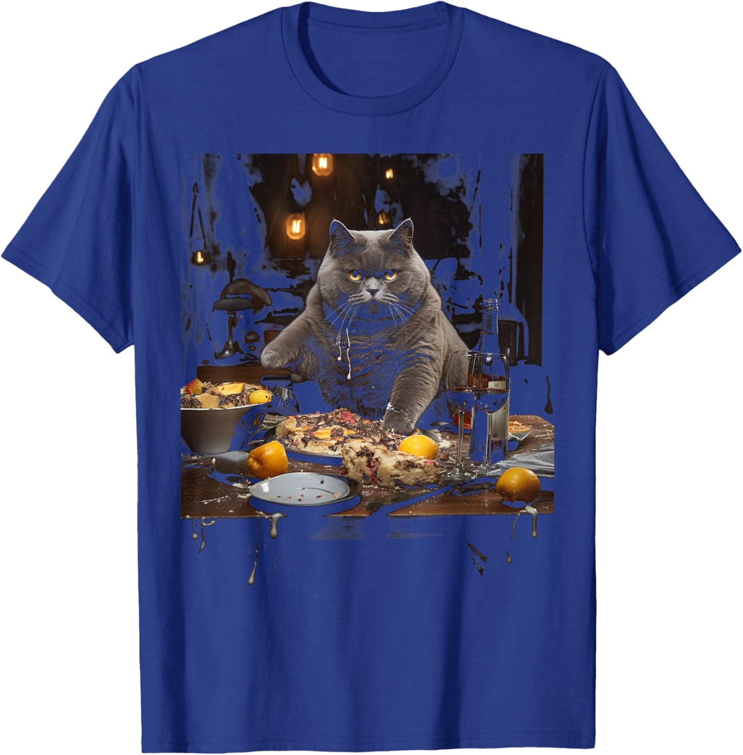 Chartreux Cat Eyes Kitty Kitten Cat Artwork Cat Face T-Shirt - T-Shirt | Royal