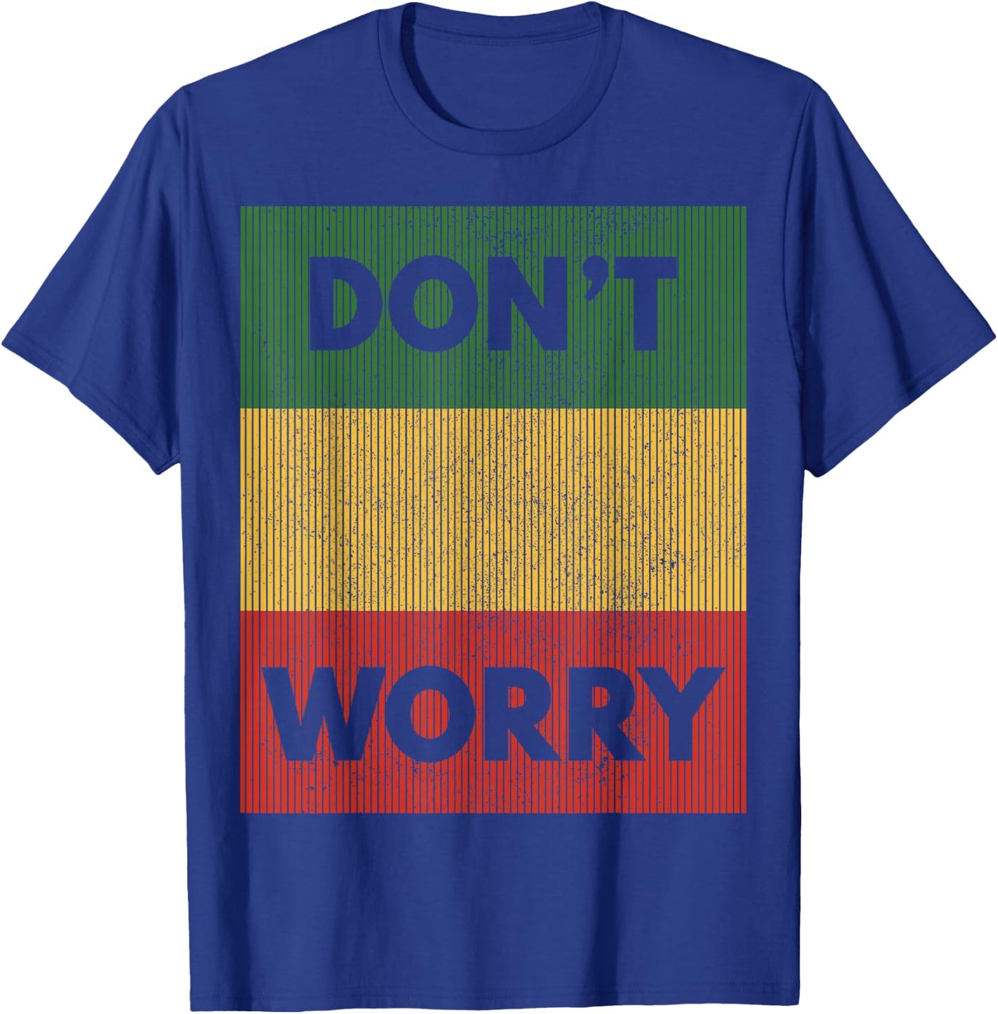 Reggae Music - Don't Worry Jamaican Rastafari Rasta T-Shirt - T-Shirt | Royal