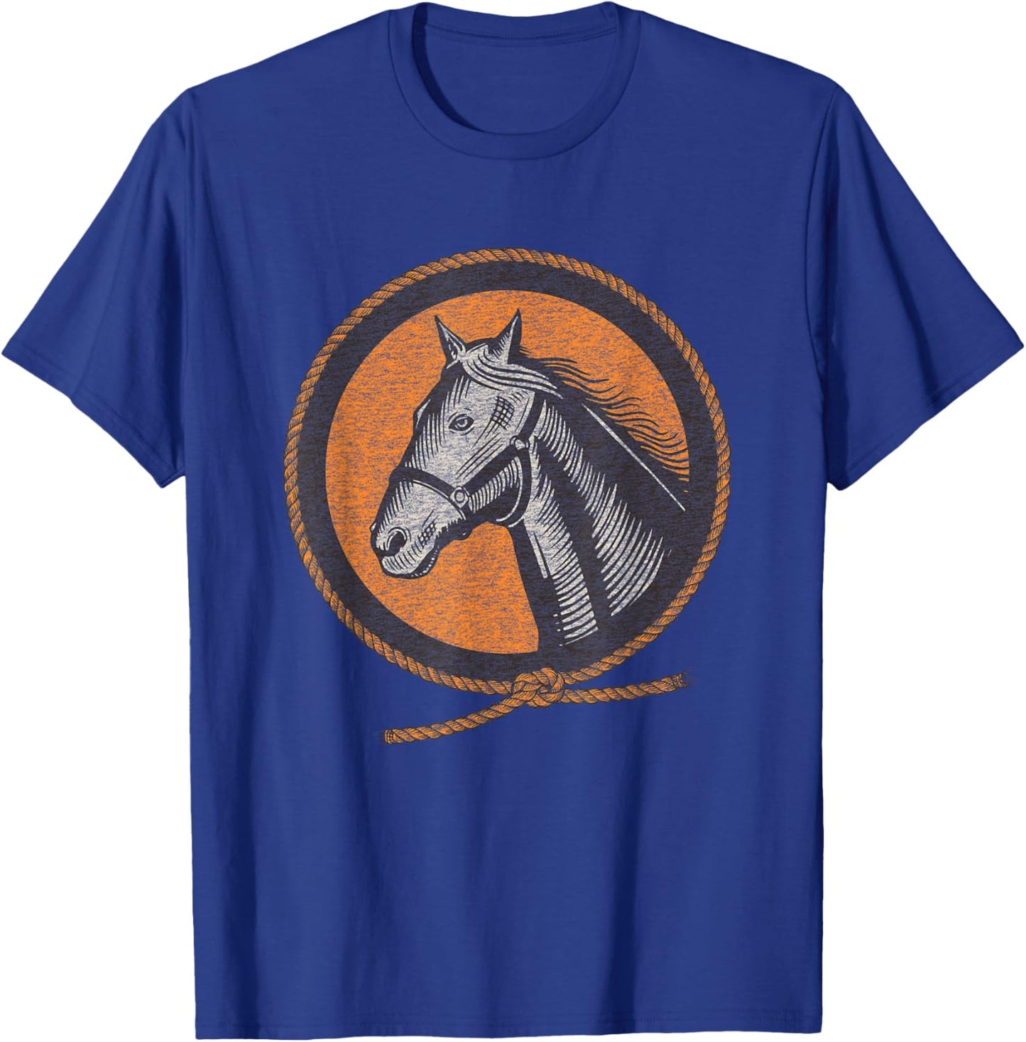 Horse Lover Equestrian Vintage Graphic T-Shirt - T-Shirt | Royal