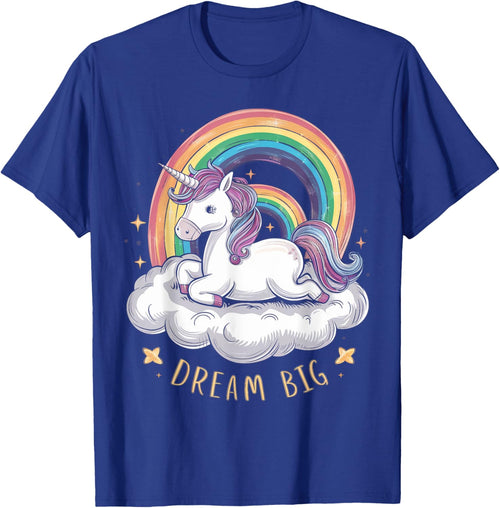 Cute Unicorn on Cloud Rainbow Dream Big for Unicorn Lovers