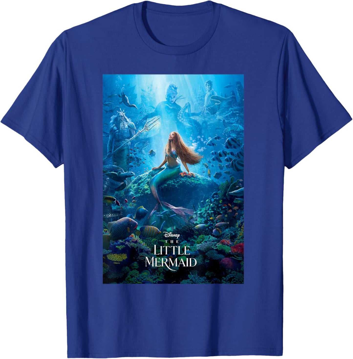 Disney The Little Mermaid Ariel Live-Action Movie Poster T-Shirt - T-Shirt | Royal