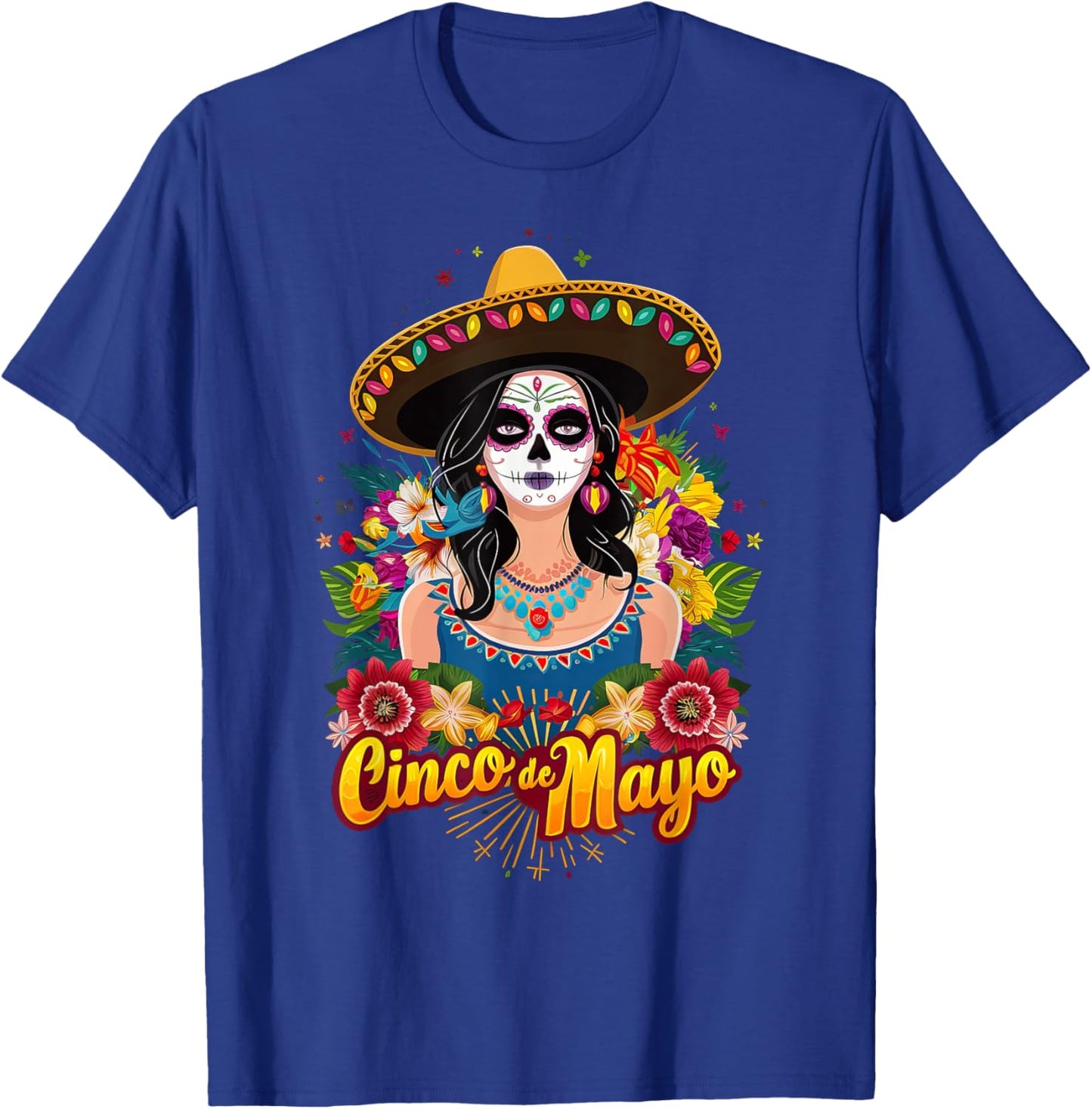 Cinco De Mayo Girl Mexican Fiesta 5 De Mayo T-Shirt - T-Shirt | Royal