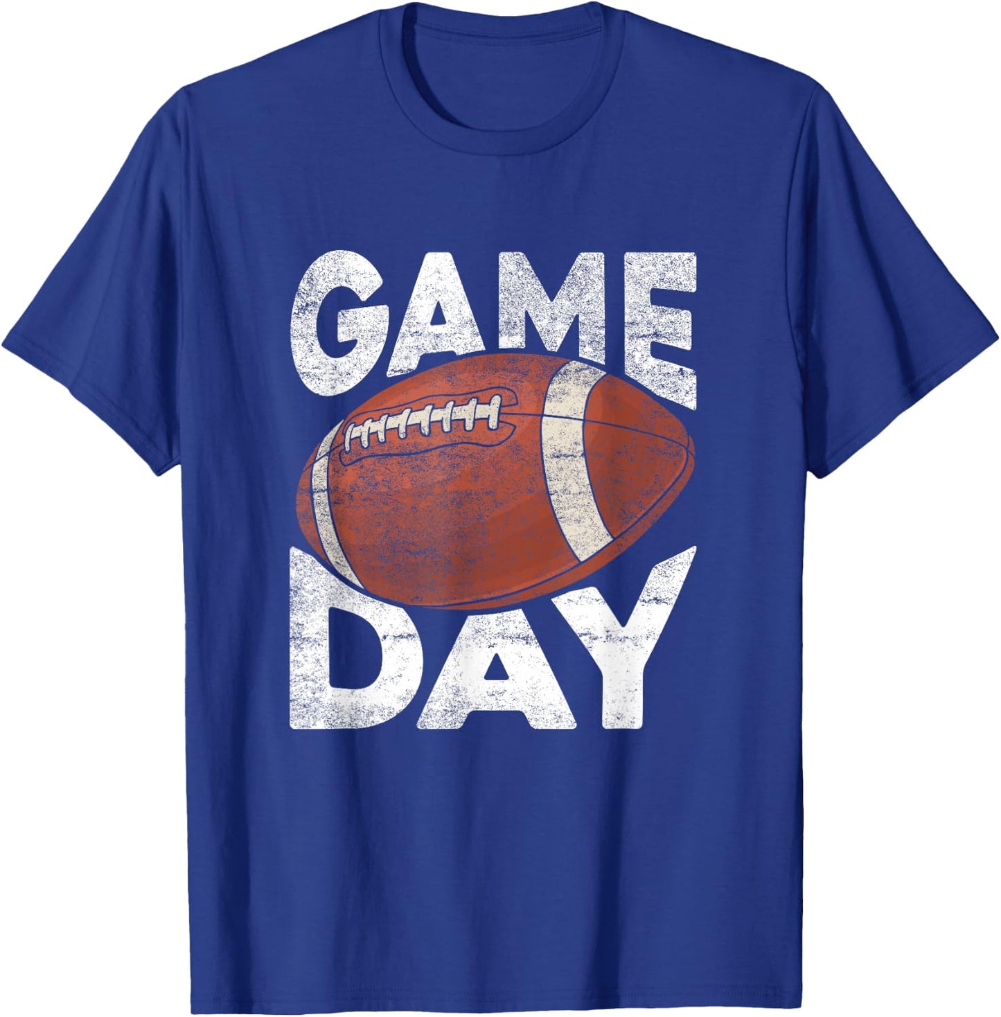 Vintage American Football Game Sports Lover T-Shirt - T-Shirt | Royal