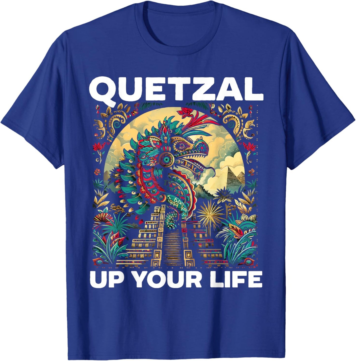 Aztec God Aztec Culture Mayan Indigenous Quetzalcoatl T-Shirt - T-Shirt | Royal