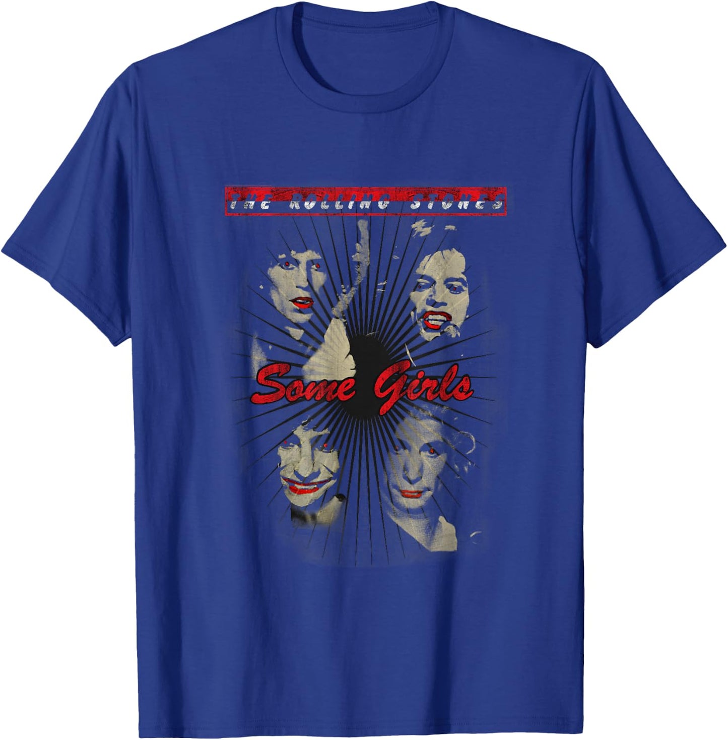 Rolling Stones Official Red Lipstick Some Girls T-Shirt - T-Shirt | Royal