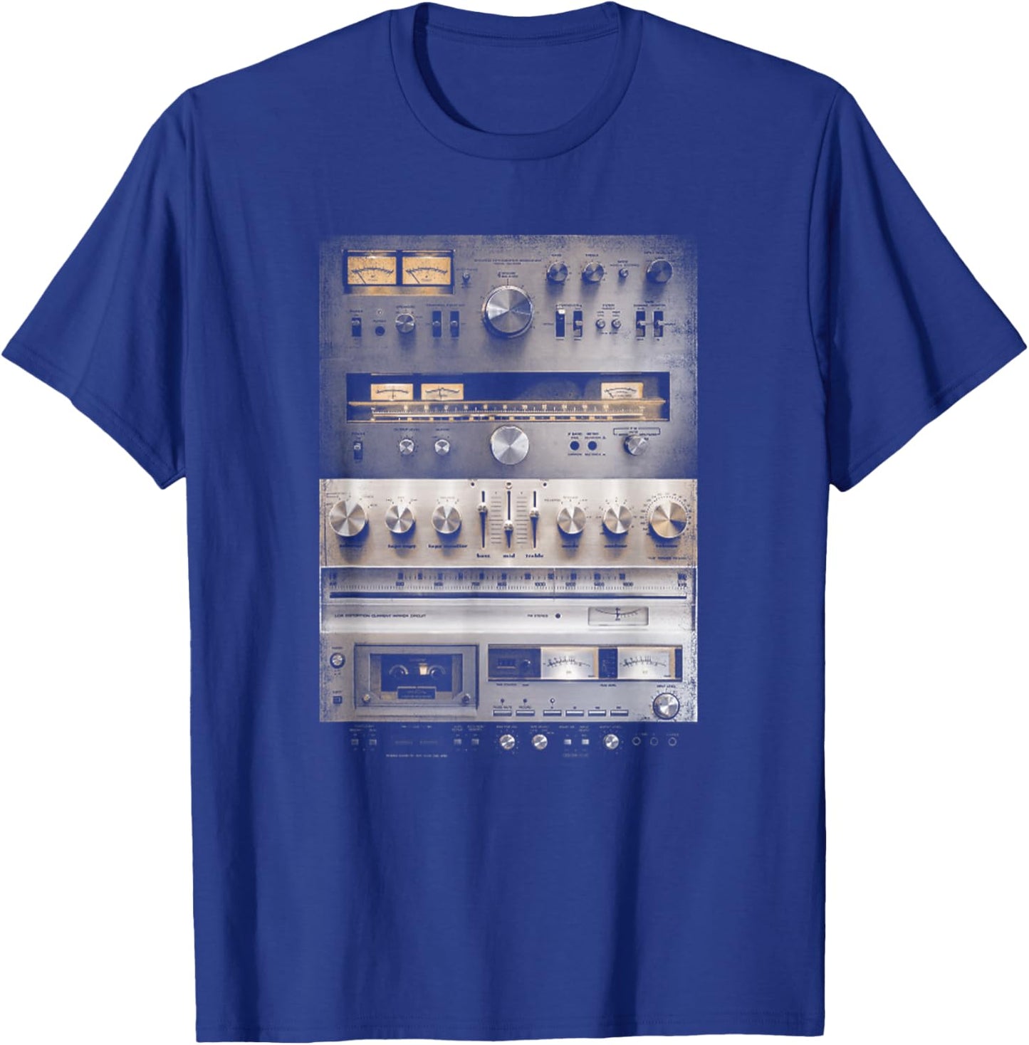 Setup Vintage Audio HiFi Sound System Mixed Media T-Shirt - T-Shirt | Royal