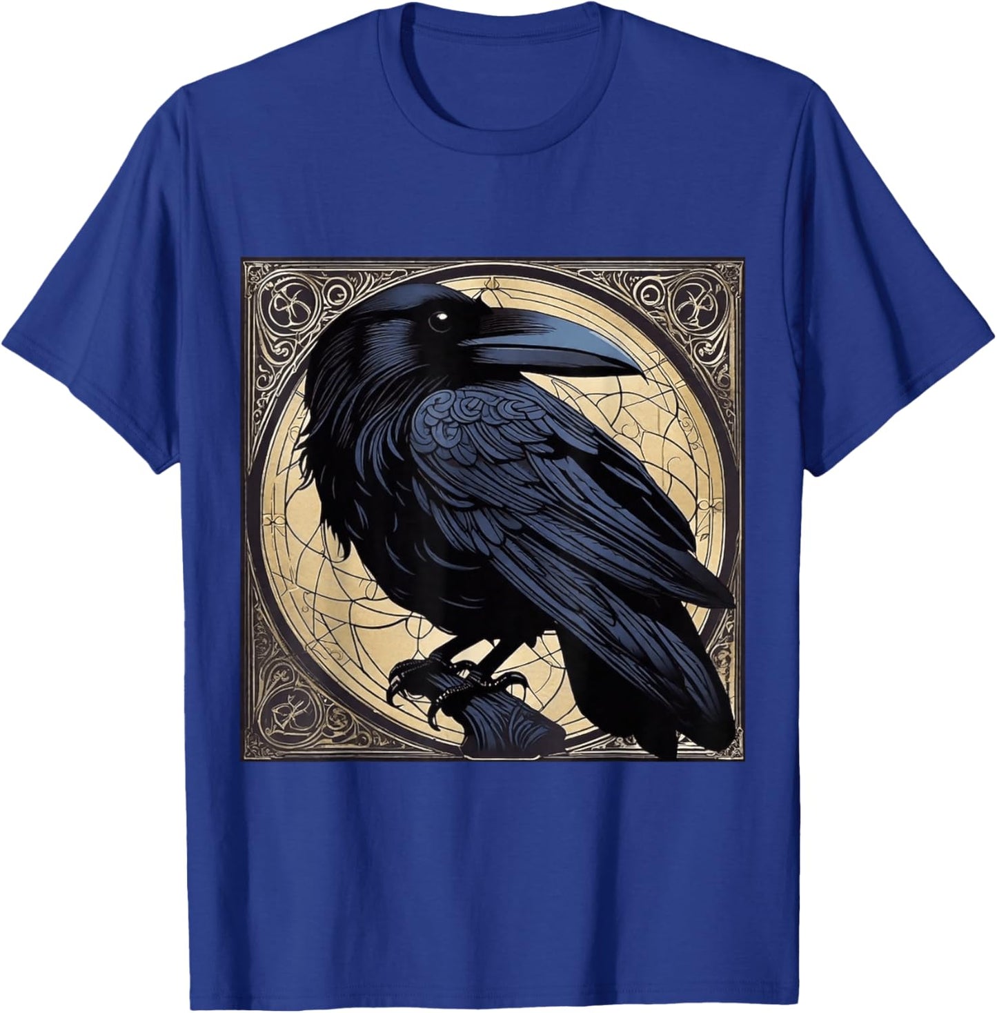 Surreal Lovecraftian Raven Noir Macabre Steampunk Design T-Shirt - T-Shirt | Royal