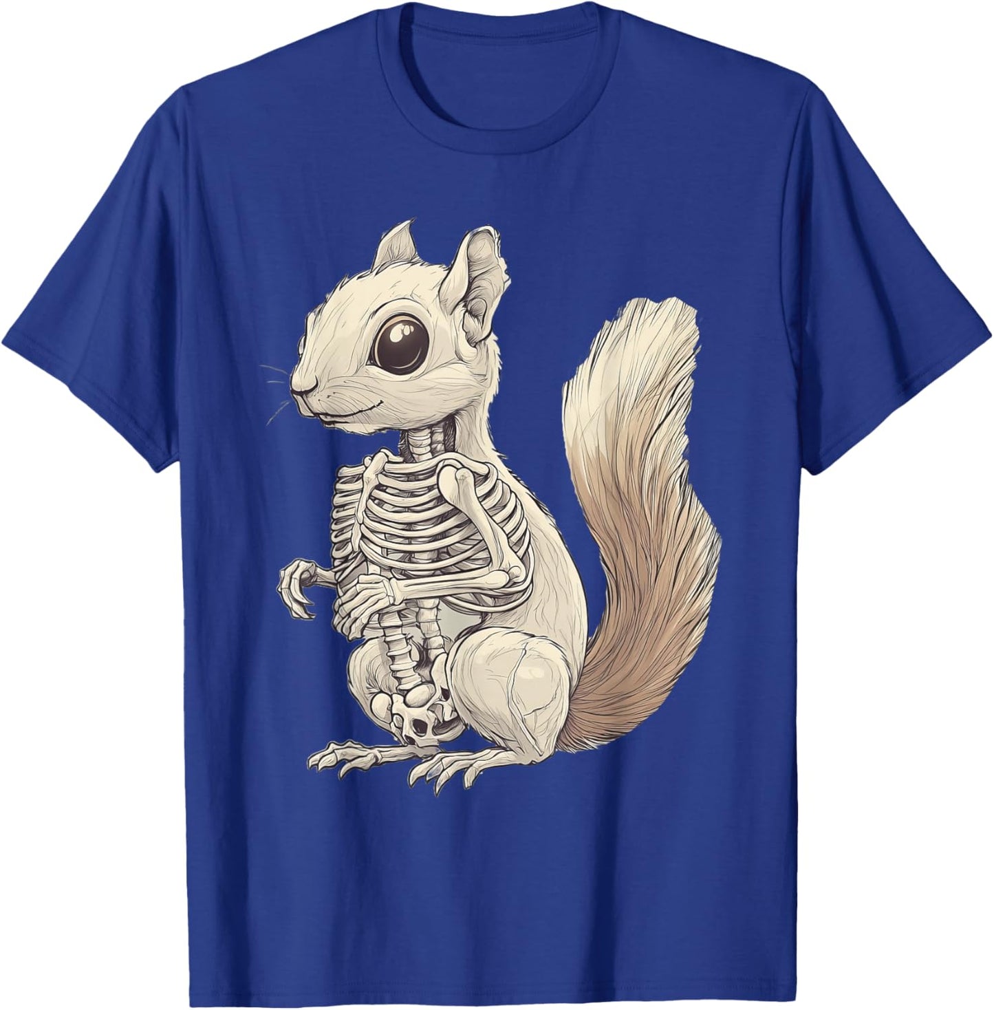Squirrel Skeleton Halloween T-Shirt - T-Shirt | Royal
