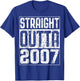 Straight Outta 2007 17th Birthday Shirt T-Shirt - T-Shirt | Royal