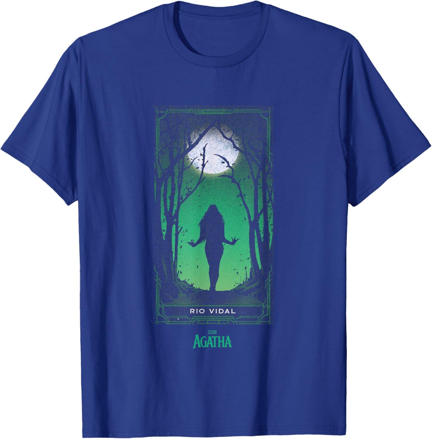 Marvel Agatha All Along Green Rio Vidal Tarot Card Vintage T-Shirt - T-Shirt | Royal