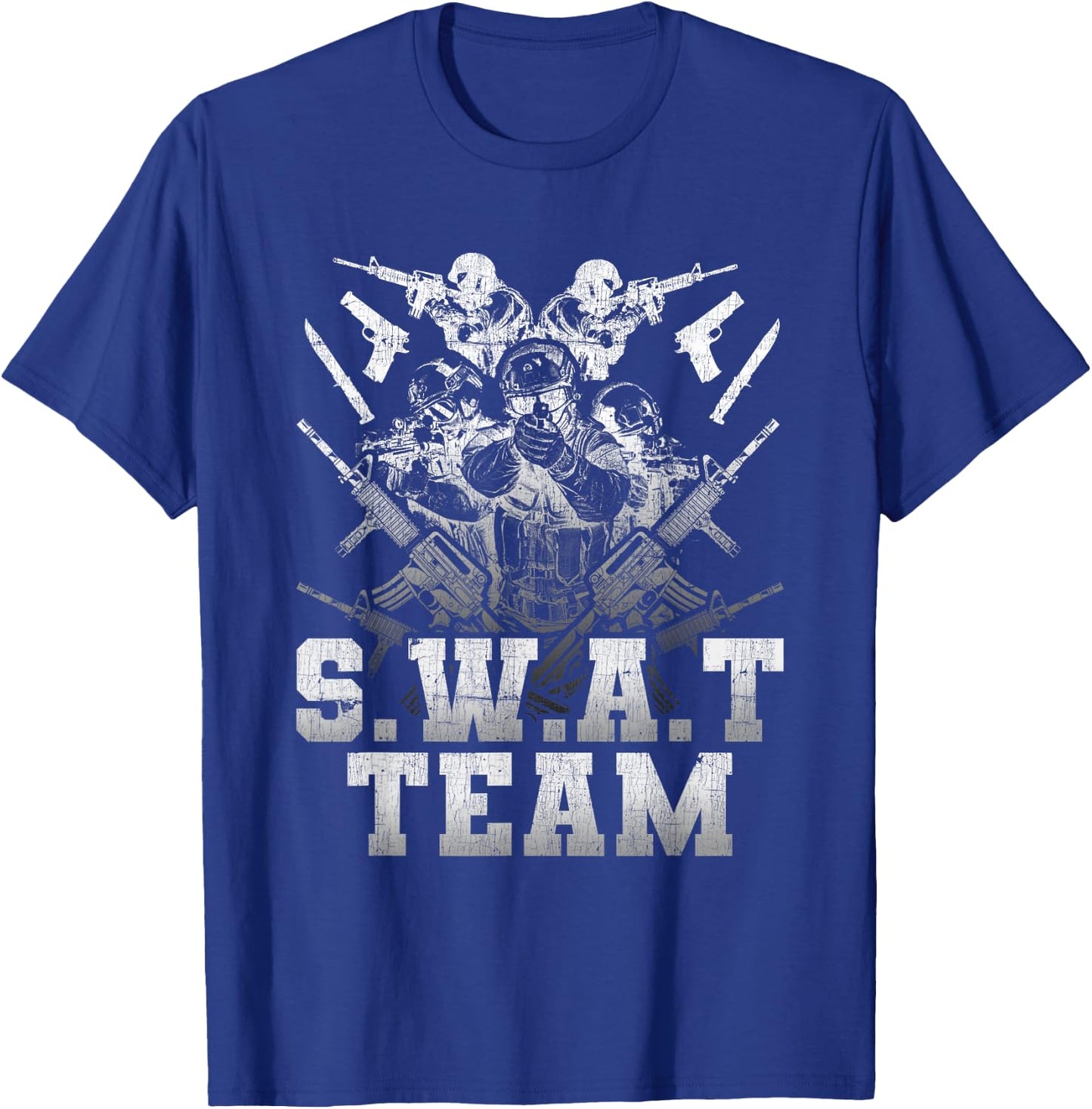 SWAT Team Boys Halloween Costume Tactical Uniform T-Shirt - T-Shirt | Royal