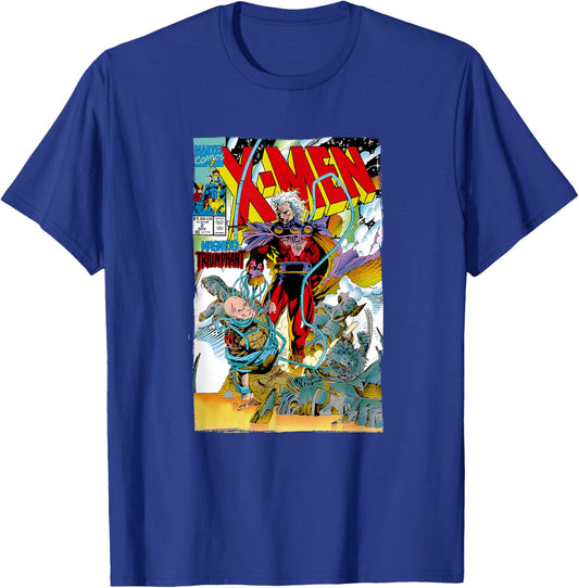 Marvel X-Men Magneto Triumphant Retro Comic Cover T-Shirt - T-Shirt | Royal
