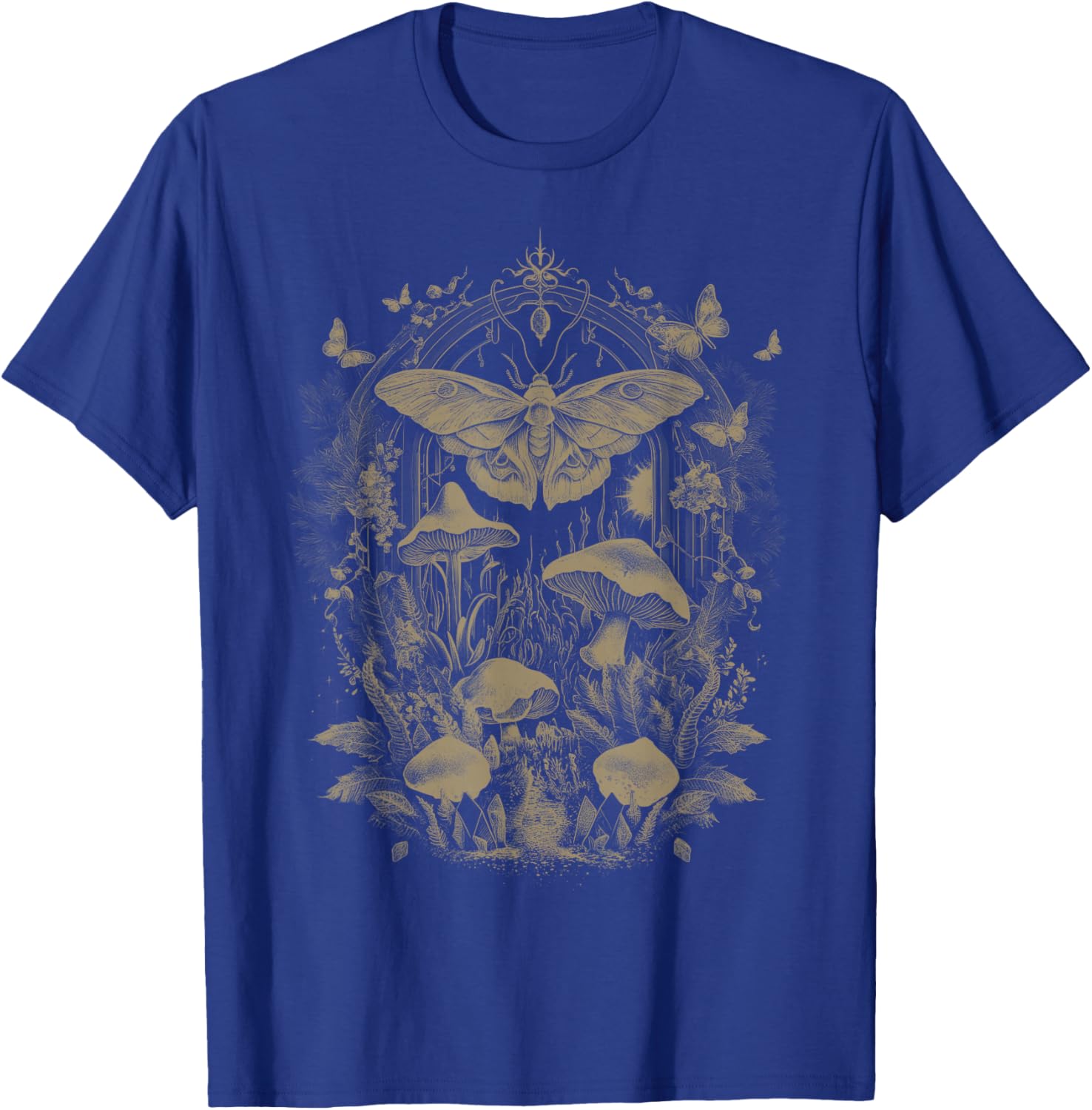 Butterfly Grunge Fairycore Therian Clothing Cute Moth Aesthetic Floral & Girls, -Adults & Kids, Brown, Small, Short Sleeve, Classic Fit T-Shirt - T-Shirt | Royal