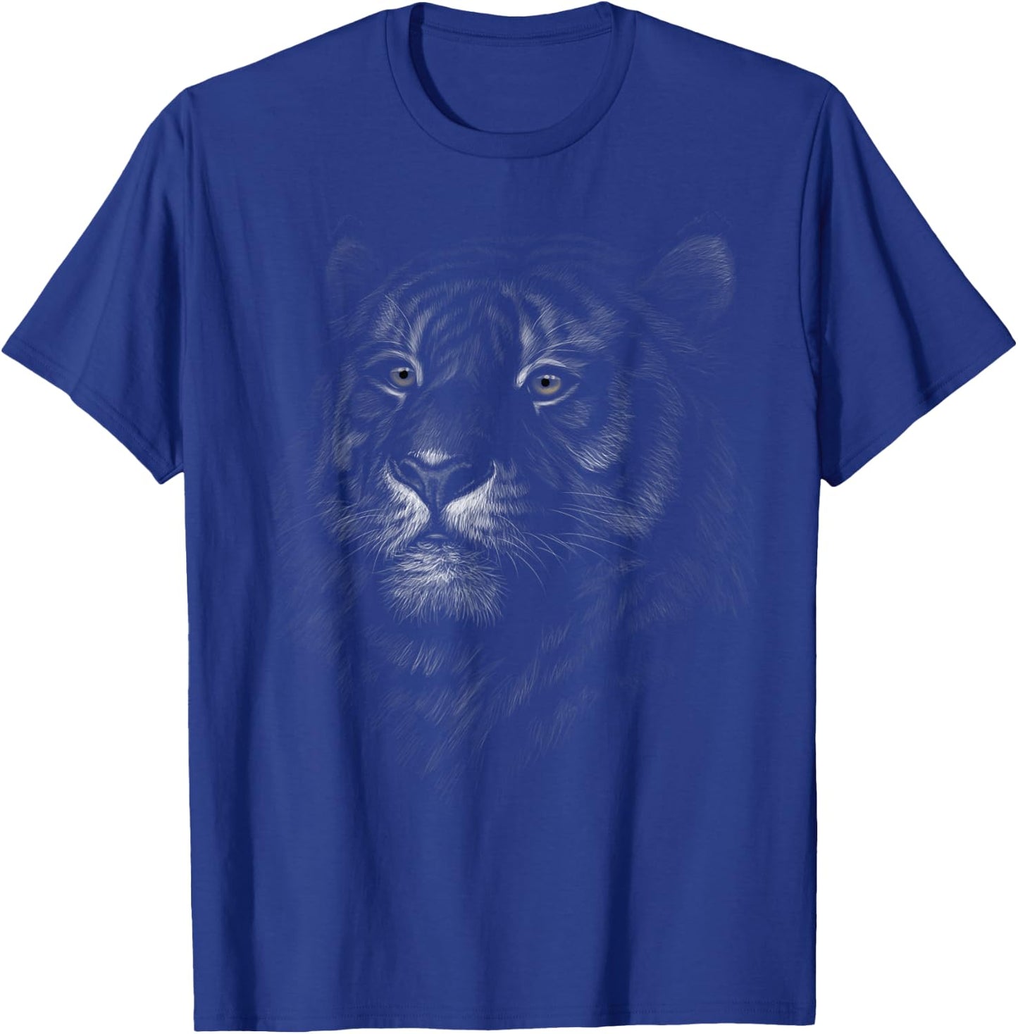 Cute Tiger Head Art Gifts for Lovers Tigers Big Cats Animals T-Shirt - T-Shirt | Royal