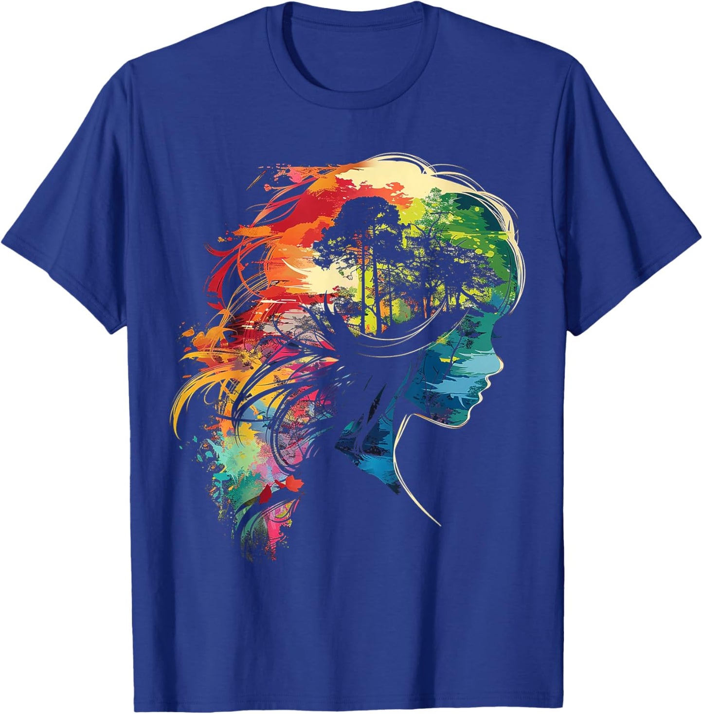 Anime Manga Motiv Bunte Illustration Anime T-Shirt - T-Shirt | Royal