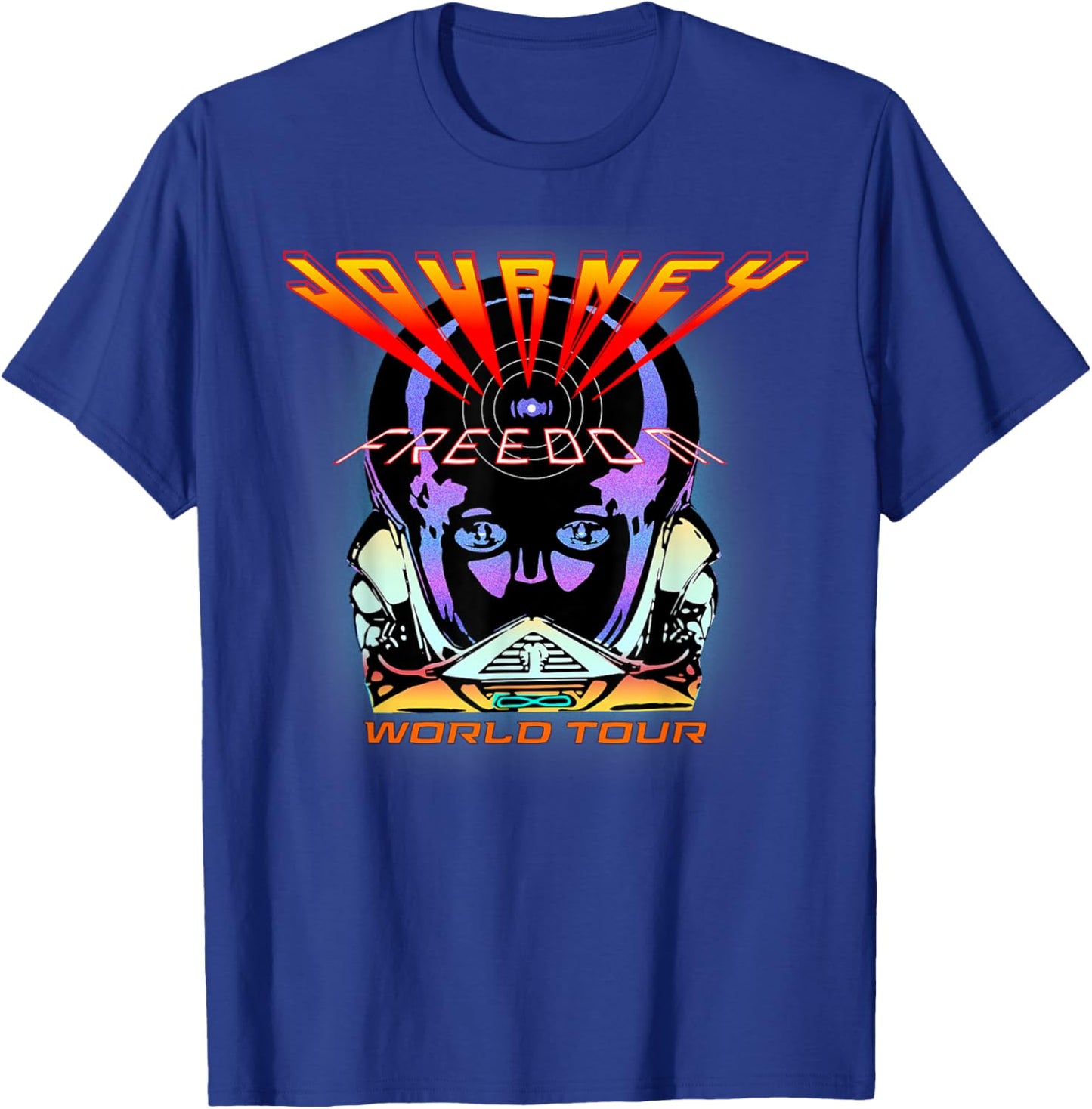Journey Men's Frontiers Tour , Black, Small T-Shirt - T-Shirt | Royal