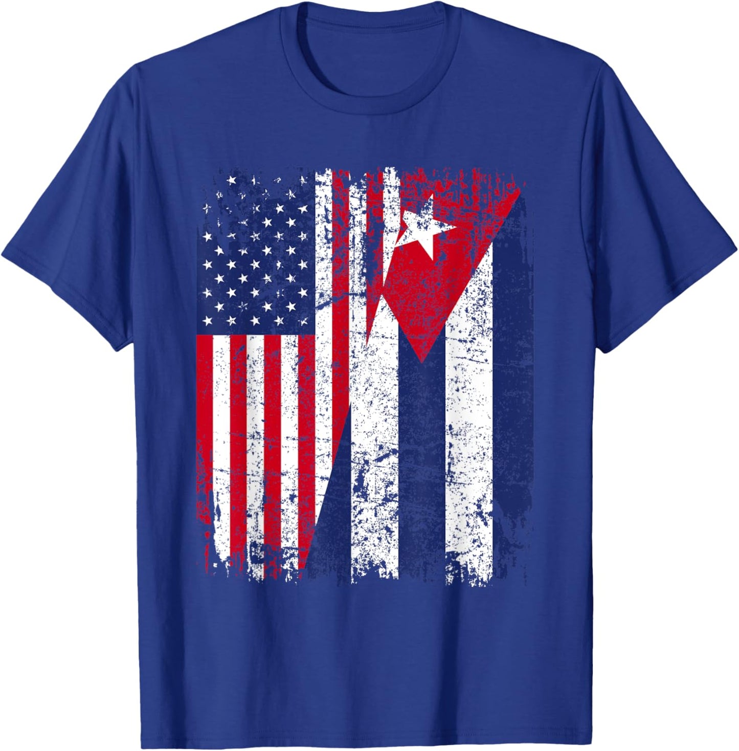 CUBAN American Flag | Men Women Kids | CUBA T-Shirt - T-Shirt | Royal