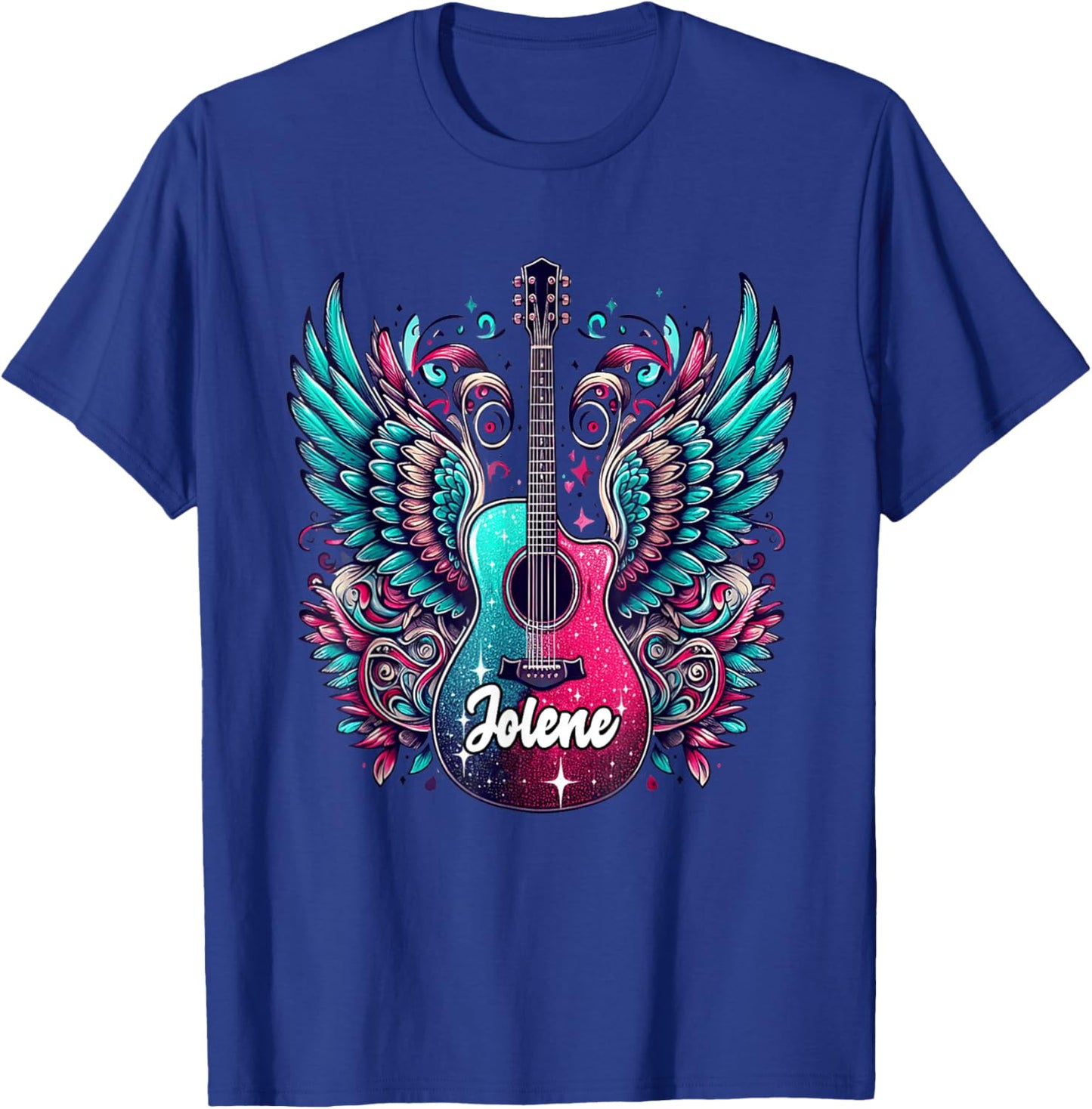 Girl Retro Jolene First Name Personalized Groovy 80's T-Shirt - T-Shirt | Royal