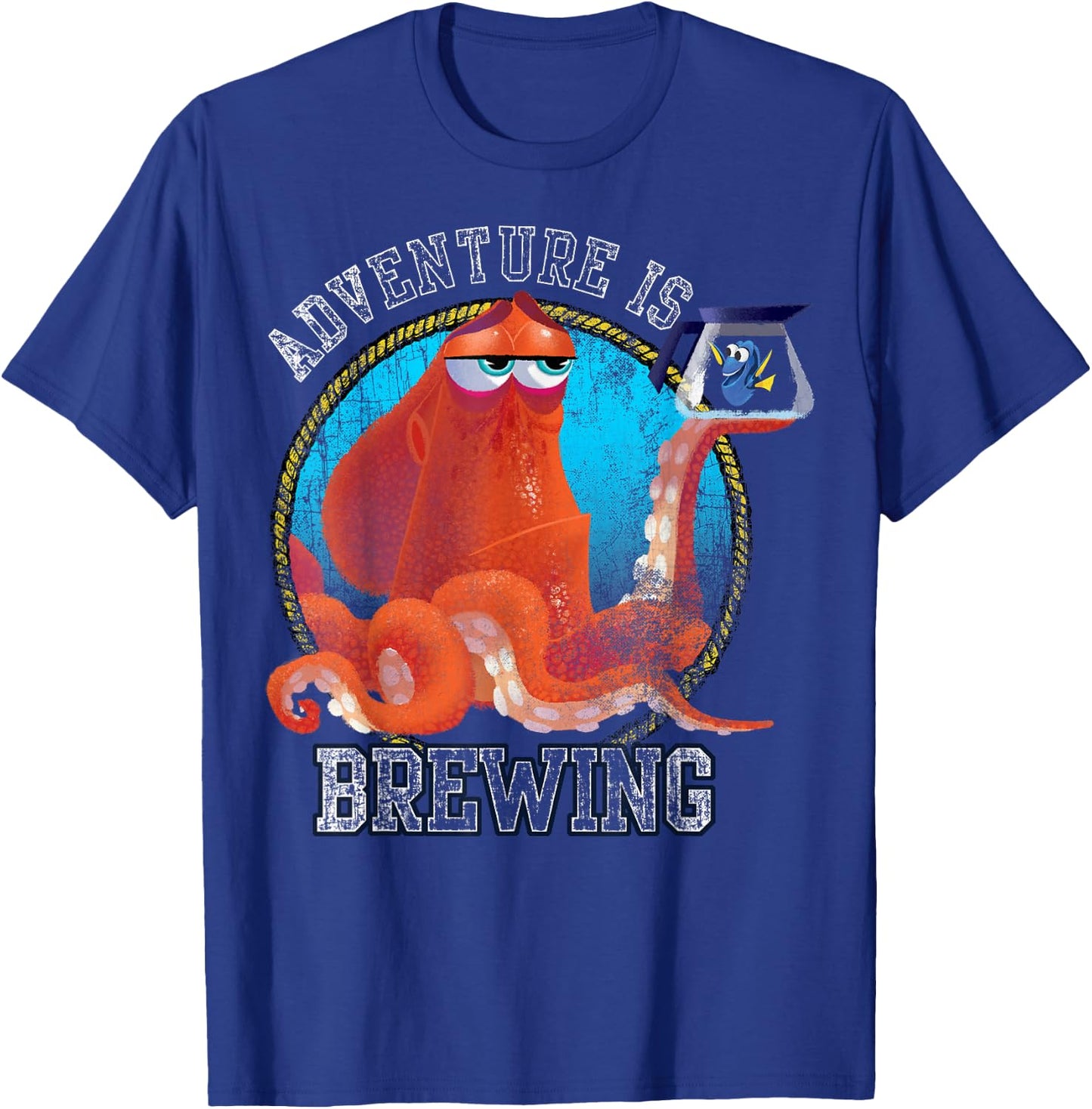 Disney Pixar Finding Dory Hank and Dory Adventure is Brewing Small T-Shirt - T-Shirt | Royal