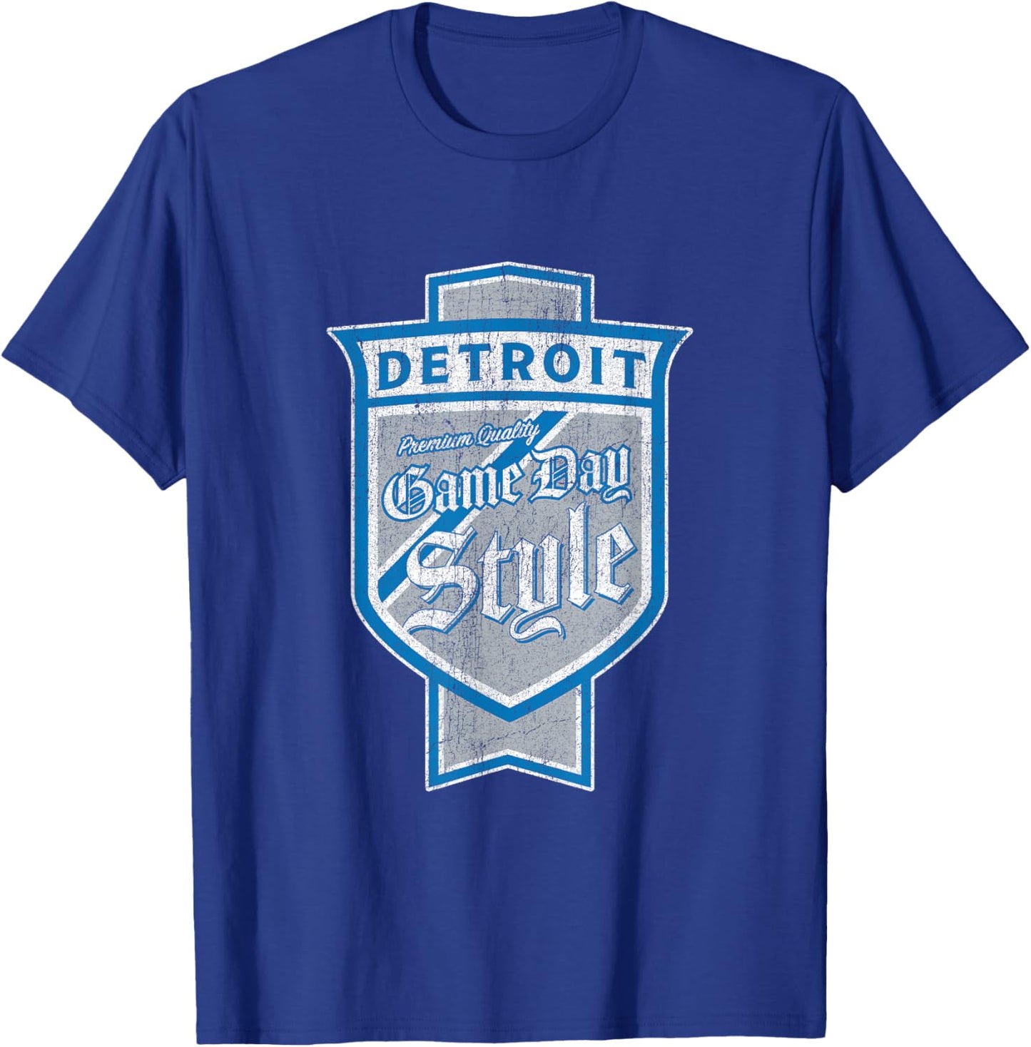 The Pride of Motor City Hometown Detroit Beer Label T-Shirt - T-Shirt | Royal