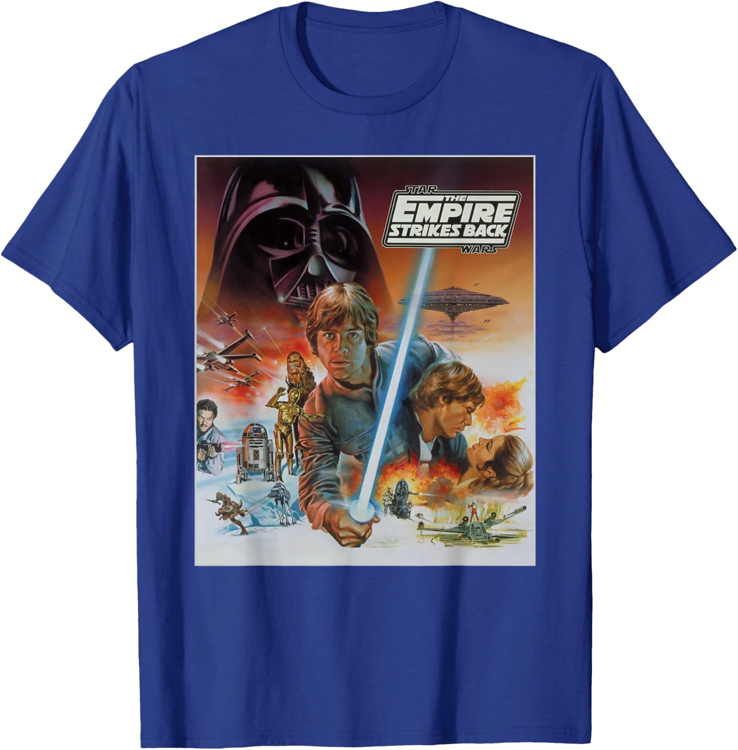 Star Wars The Empire Strikes Back Luke Skywalker Vintage T-Shirt - T-Shirt | Royal