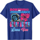 Burnouts or Bows Great Auntie Loves You Pink Or Blue T-Shirt - T-Shirt | Royal