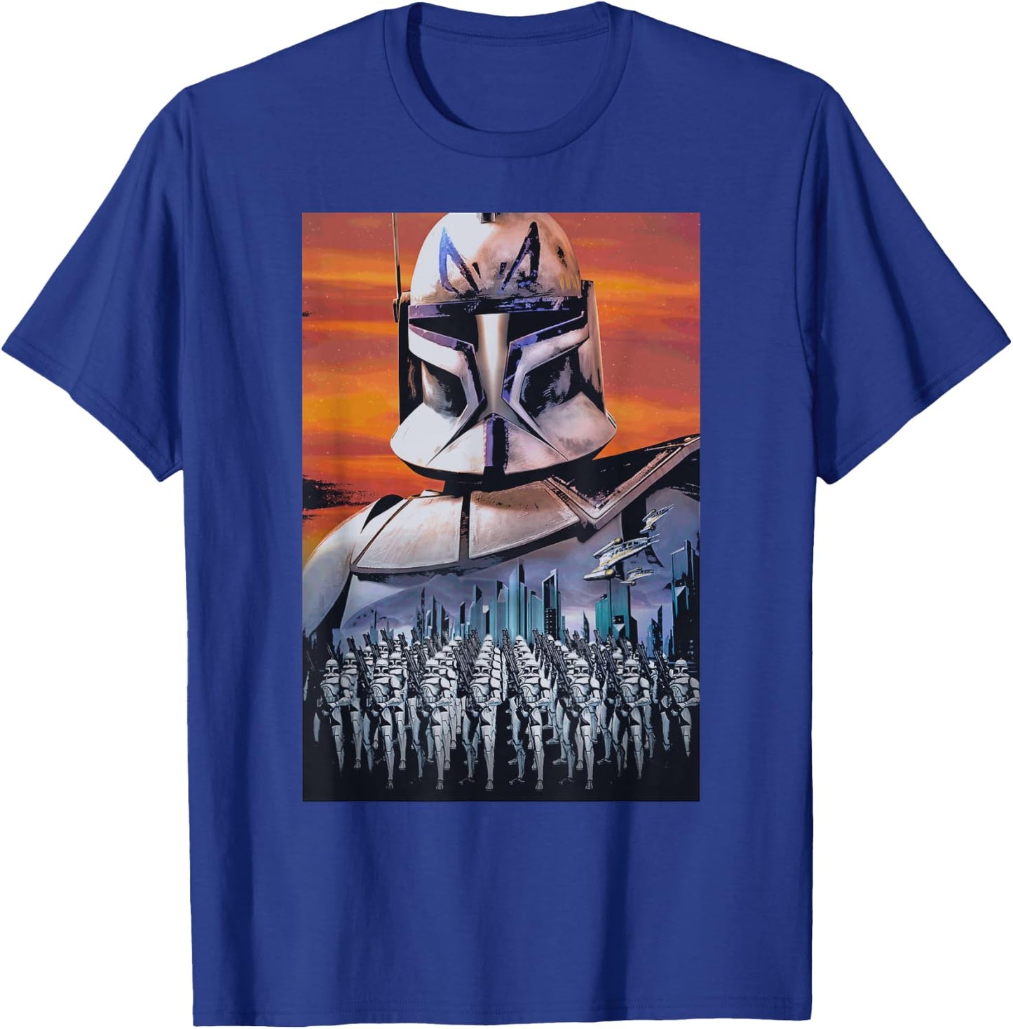 Star Wars Clone Wars Captain Rex Clone Troopers T-Shirt - T-Shirt | Royal