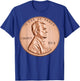 Penny Lincoln USA Coin 1 Cent 2019 America United States USA T-Shirt - T-Shirt | Royal