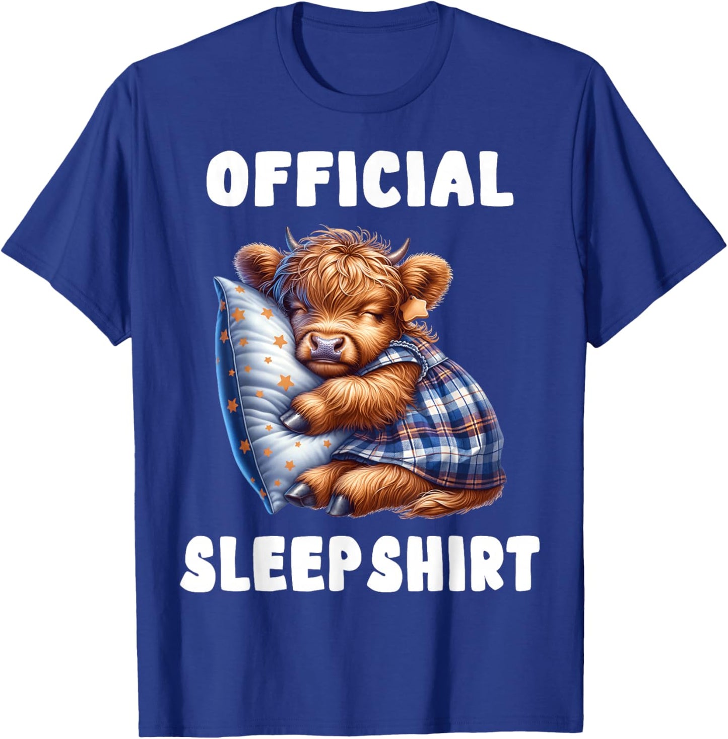 Highland_cow - Official Sleepshirt Pajamas Nightgown T-Shirt - T-Shirt | Royal