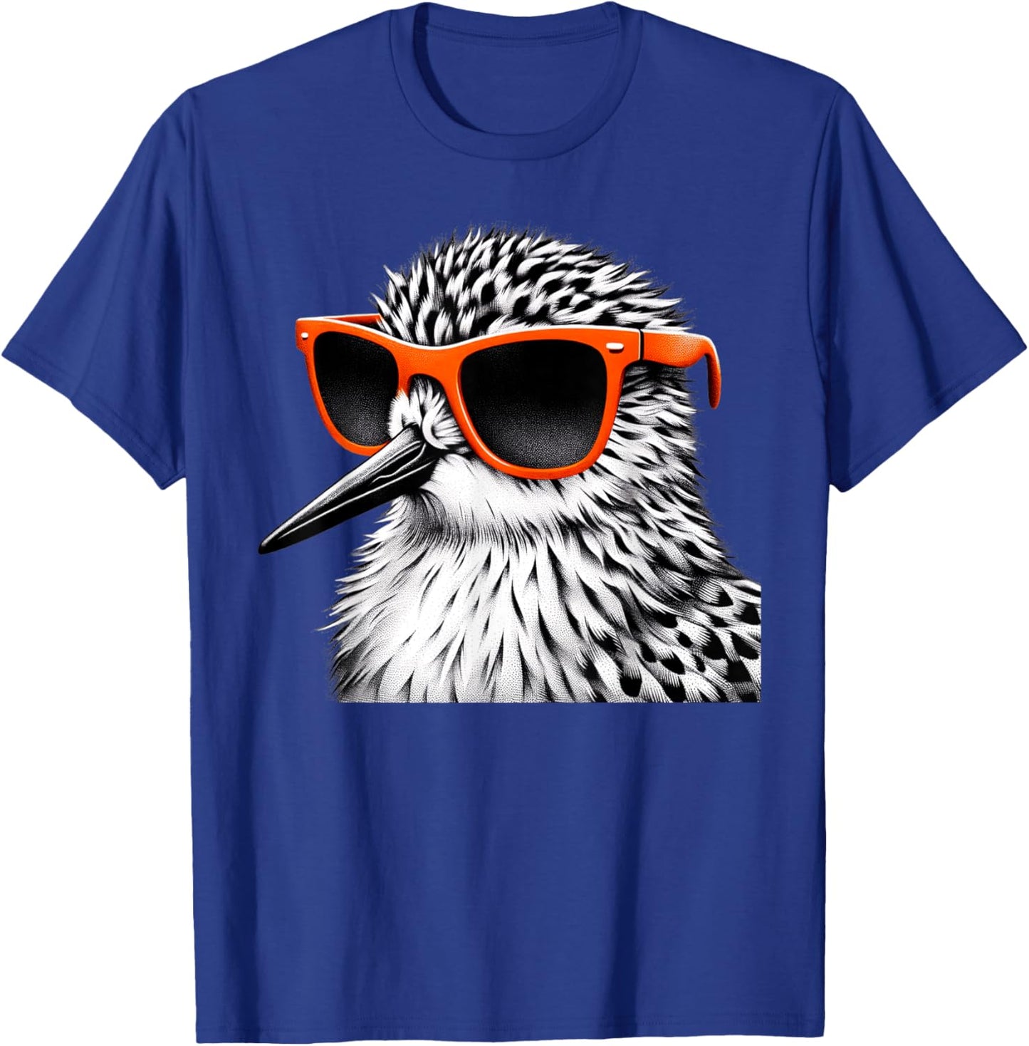 Cool Sandpiper Bird Wearing Sunglasses Graphic Art T-Shirt - T-Shirt | Royal