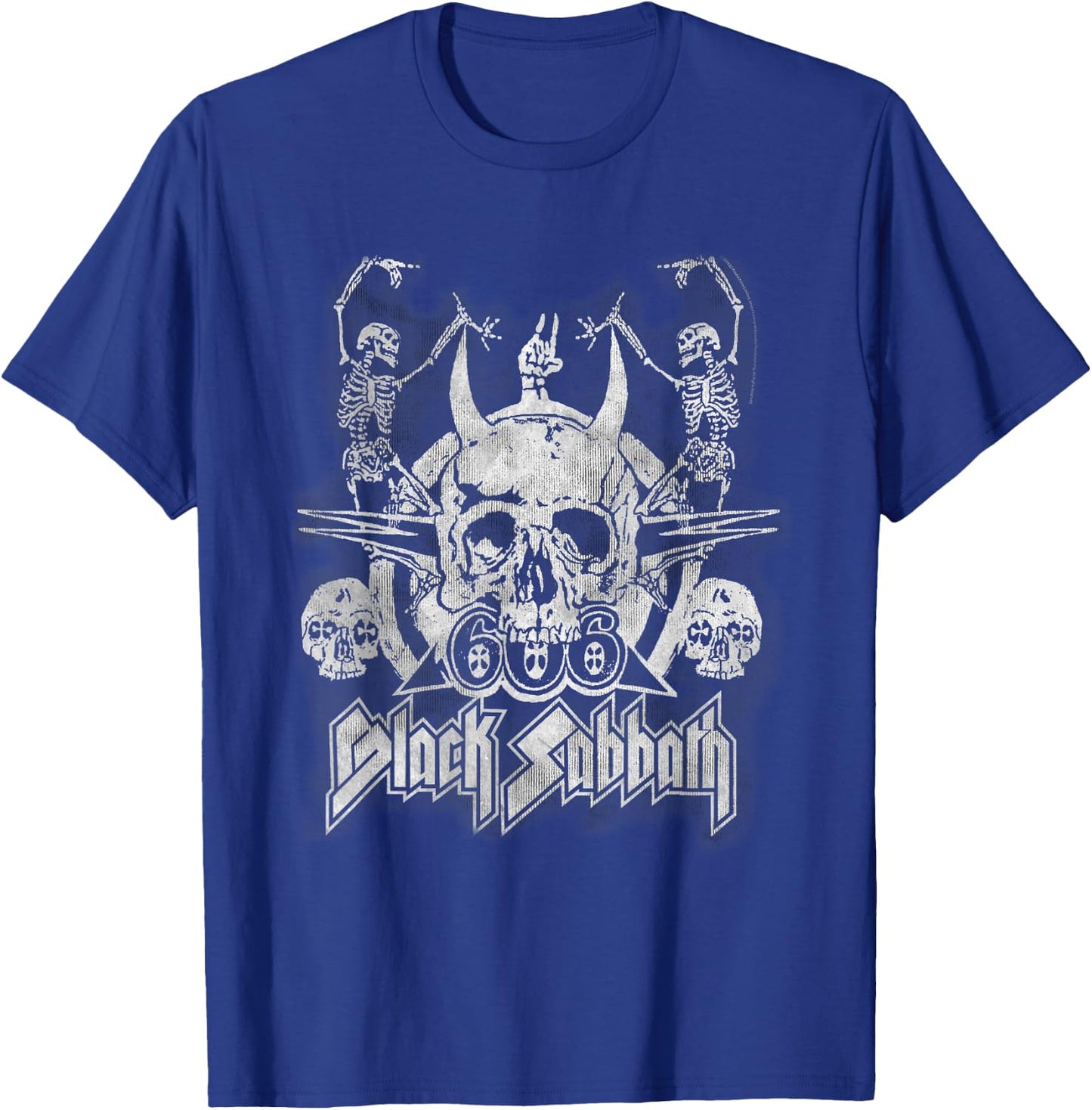 Black Sabbath Official Vintage Dancing Skeletons T-Shirt - T-Shirt | Royal