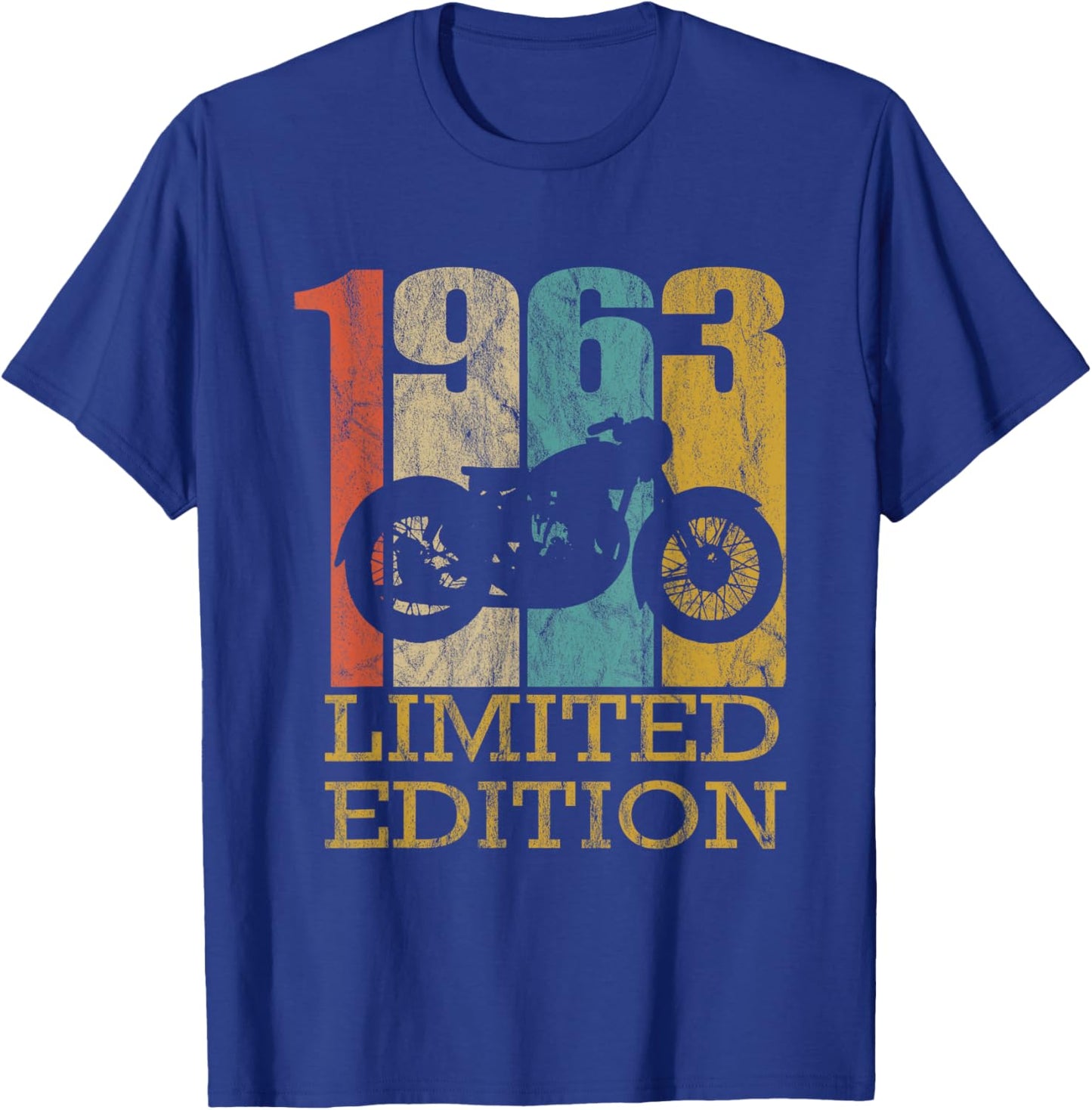 Bike Men's Retro Motorcycle , Black, Small, Short Sleeve T-Shirt - T-Shirt | Royal
