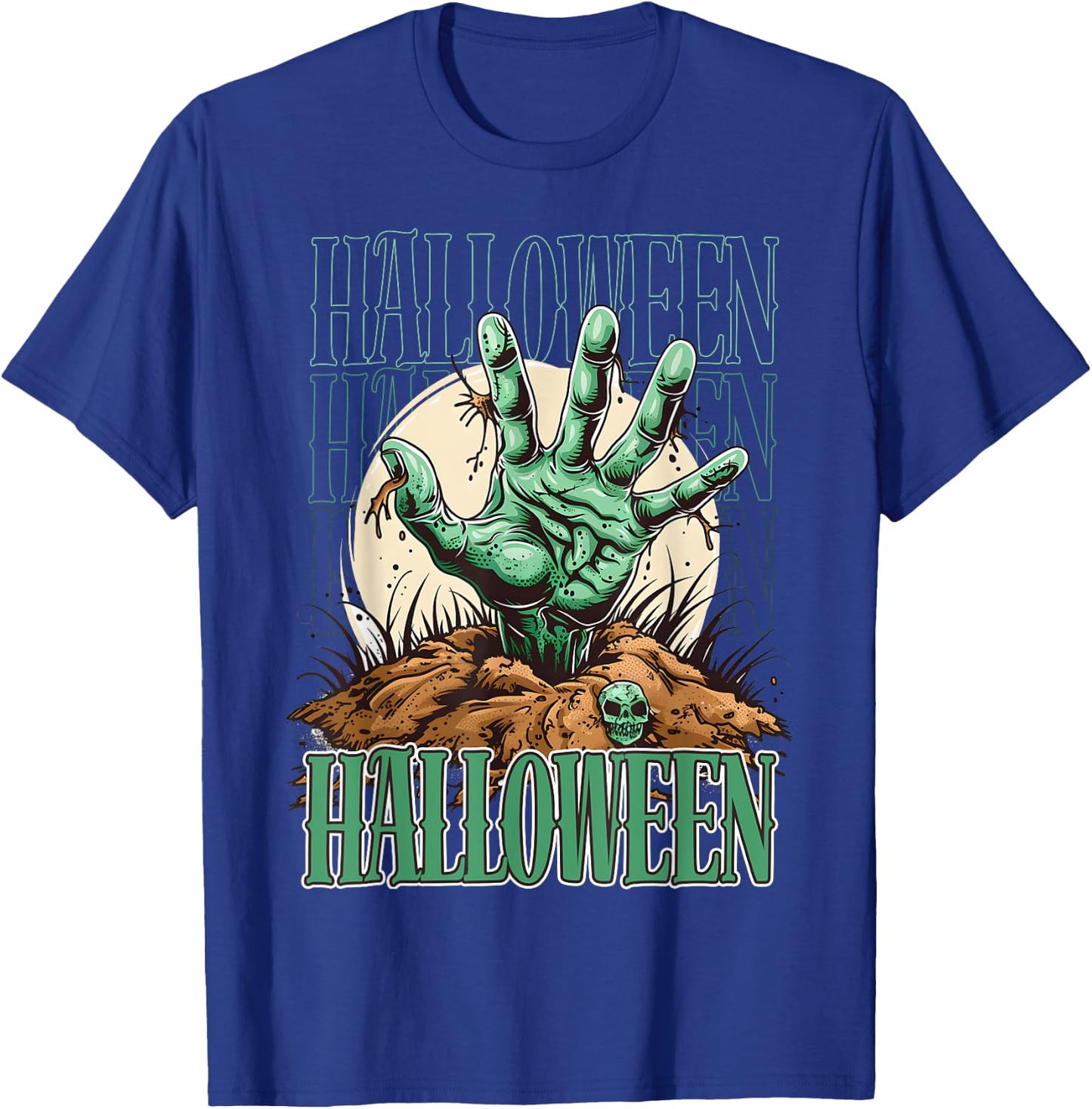 Scary night ghost design for those who love dark stories T-Shirt - T-Shirt | Royal