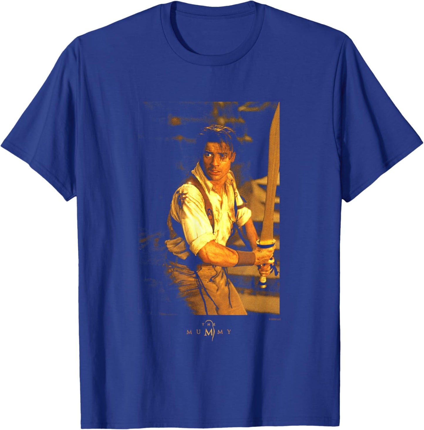 The Mummy Rick O'Connell Wielding Sword Poster T-Shirt - T-Shirt | Royal
