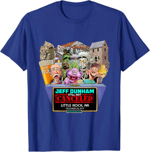 Jeff Dunham Little Rock, AR (2023) T-Shirt - T-Shirt | Royal