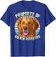 Golden Retriever Owner Lover Funny Retro Property Of T-Shirt - T-Shirt | Royal