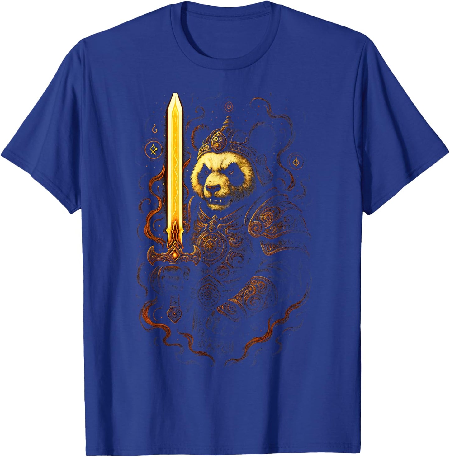 Panda Warrior - Epic Fantasy Armor Adventure T-Shirt - T-Shirt | Royal