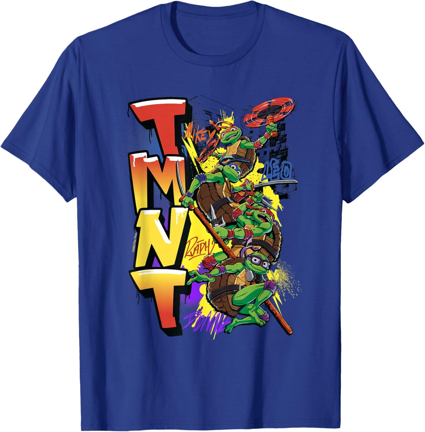 Teenage Mutant Ninja Turtles: Mutant Mayhem NYC Graffiti T-Shirt - T-Shirt | Royal