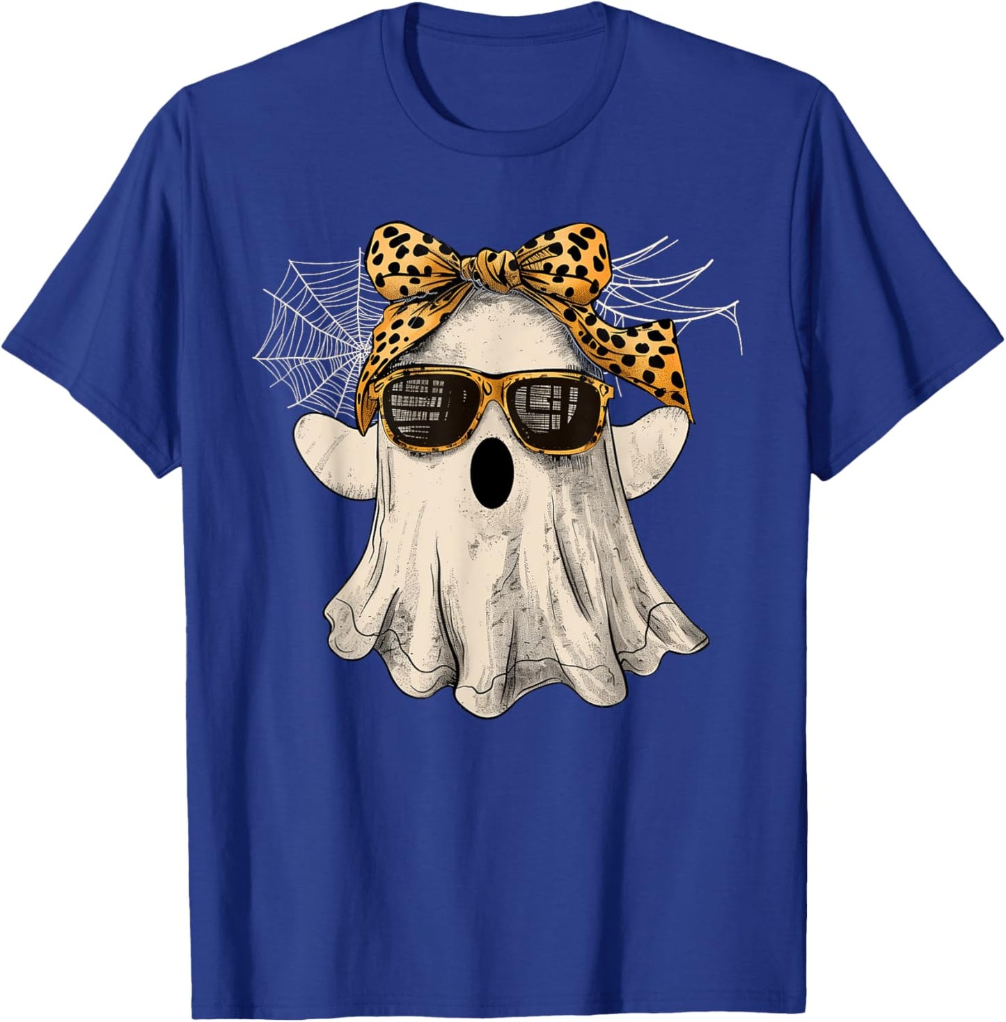 Halloween Cute Ghost Glasses Costume Girl Kids Toddler Women T-Shirt - T-Shirt | Royal