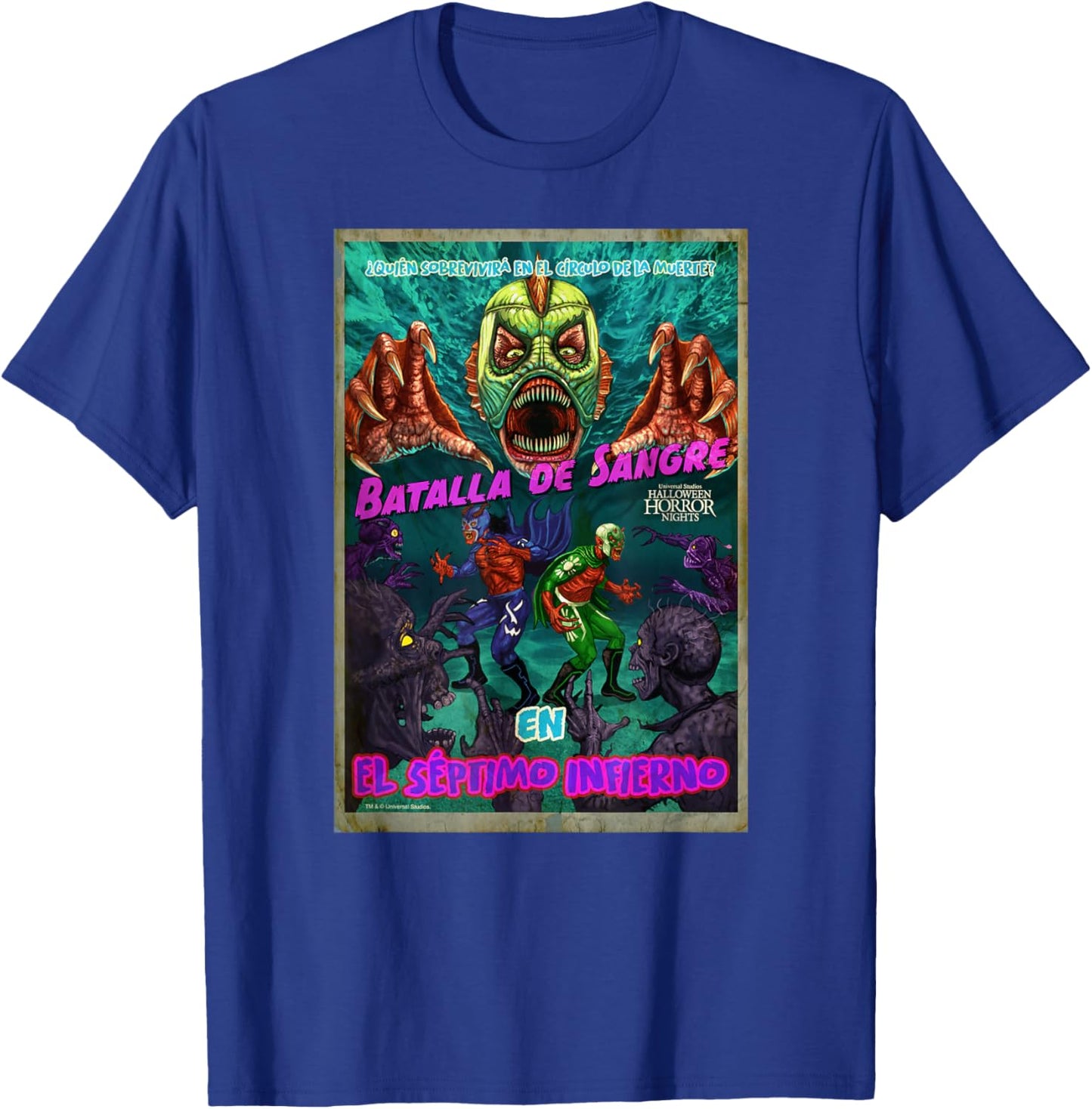 Universal Halloween Horror Nights Blood Battle with Monsters T-Shirt - T-Shirt | Royal