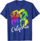 California Beach Surfing Wavesurfing Surfer T-Shirt - T-Shirt | Royal