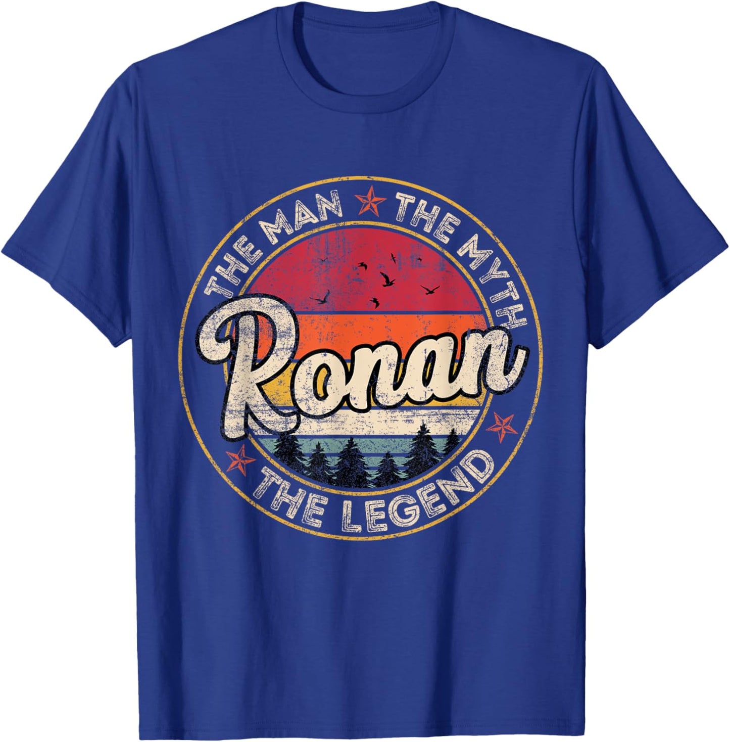 Ronan The Man The Myth The Legend Personalized Name T-Shirt - T-Shirt | Royal