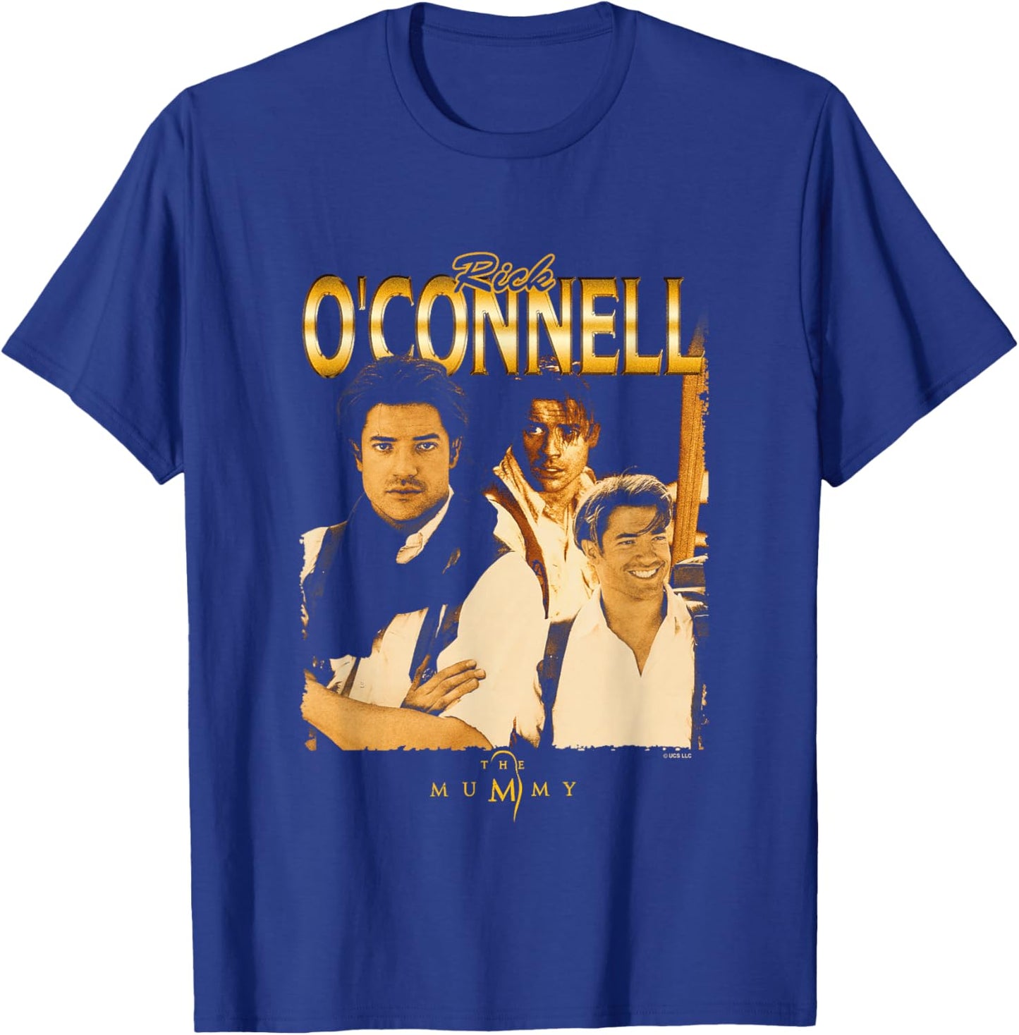 The Mummy Rick O'Connell Multi Poses Vintage Poster T-Shirt - T-Shirt | Royal
