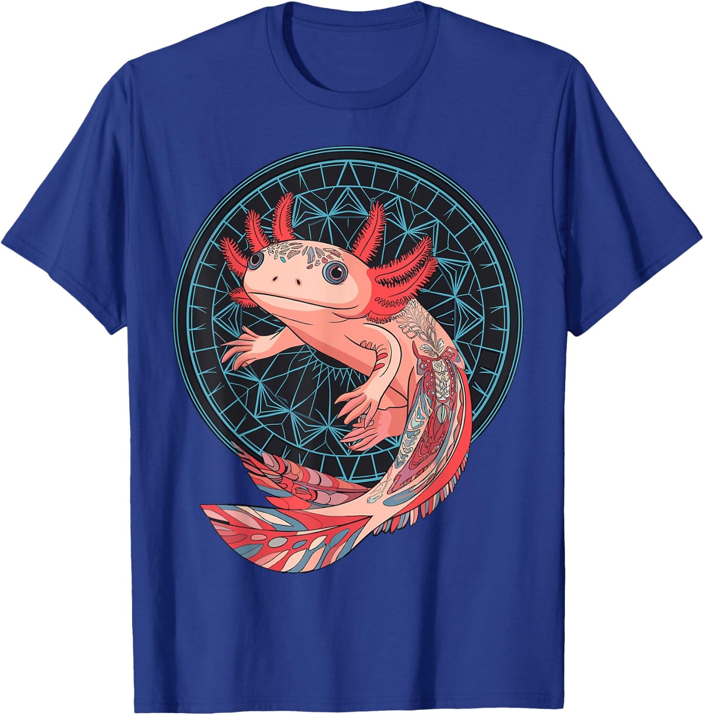 Aztec Axolotl T-Shirt - T-Shirt | Royal