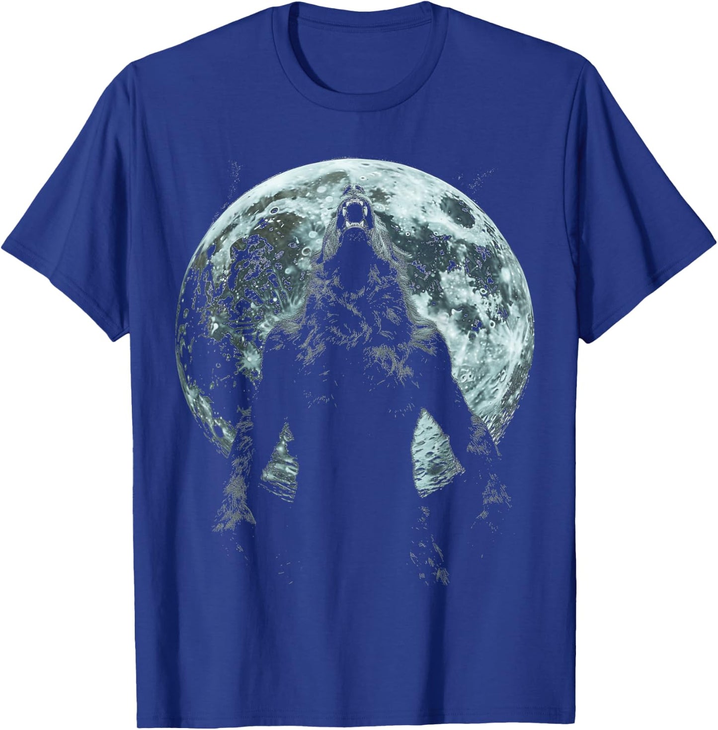 Werewolf Wolf Howling Moon Alpha Male Halloween Sigma Male T-Shirt - T-Shirt | Royal