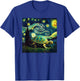 cute turtle painting for lover Van Gogh art Starry Night sky T-Shirt - T-Shirt | Royal