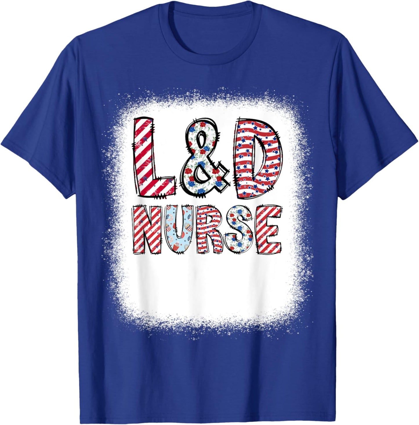 4th of July L&D Labor and Delivery Nurse Independence Day Kids Men T-Shirt - T-Shirt | Royal