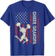 Cheer Grandpa US Flag Dad Patriotic Cheerleader Fathers Day T-Shirt - T-Shirt | Royal